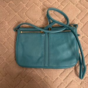 Turquoise Fossil Crossbody